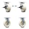 Service Caster 6 Inch Kingpinless Nylon Wheel Caster Brakes and Swivel Locks 2 Rigid SCC, 2PK SCC-KP30S620-NYR-SLB-BSL-2-R-2 - alternate 1